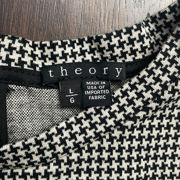 Houndstooth Theory Top  Black and white crop top L - Picture 2 of 4